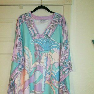 EMILIO PUCCI FRIENZE DECO PRINT CAFTAN